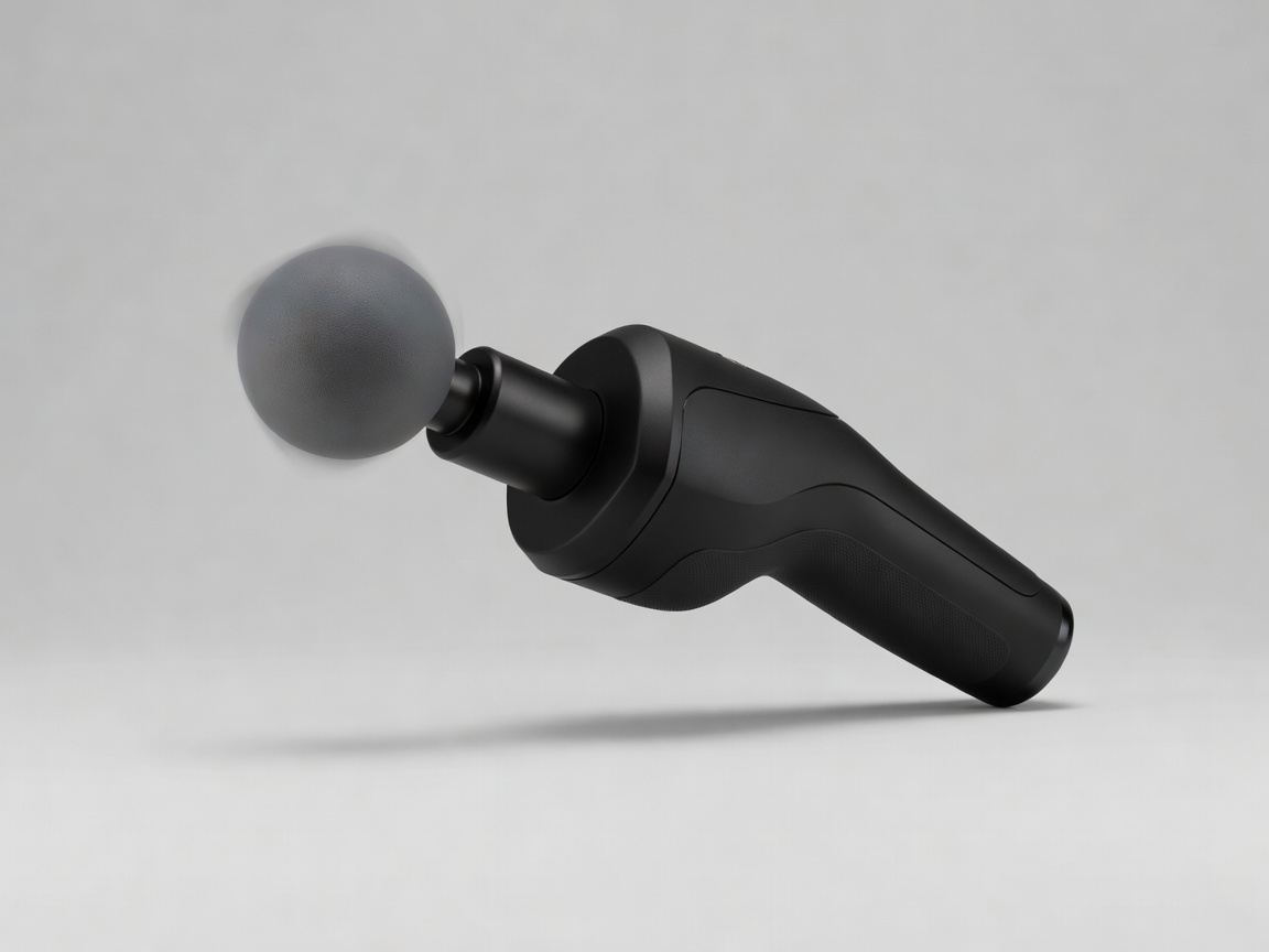 Handheld percussion massage device
